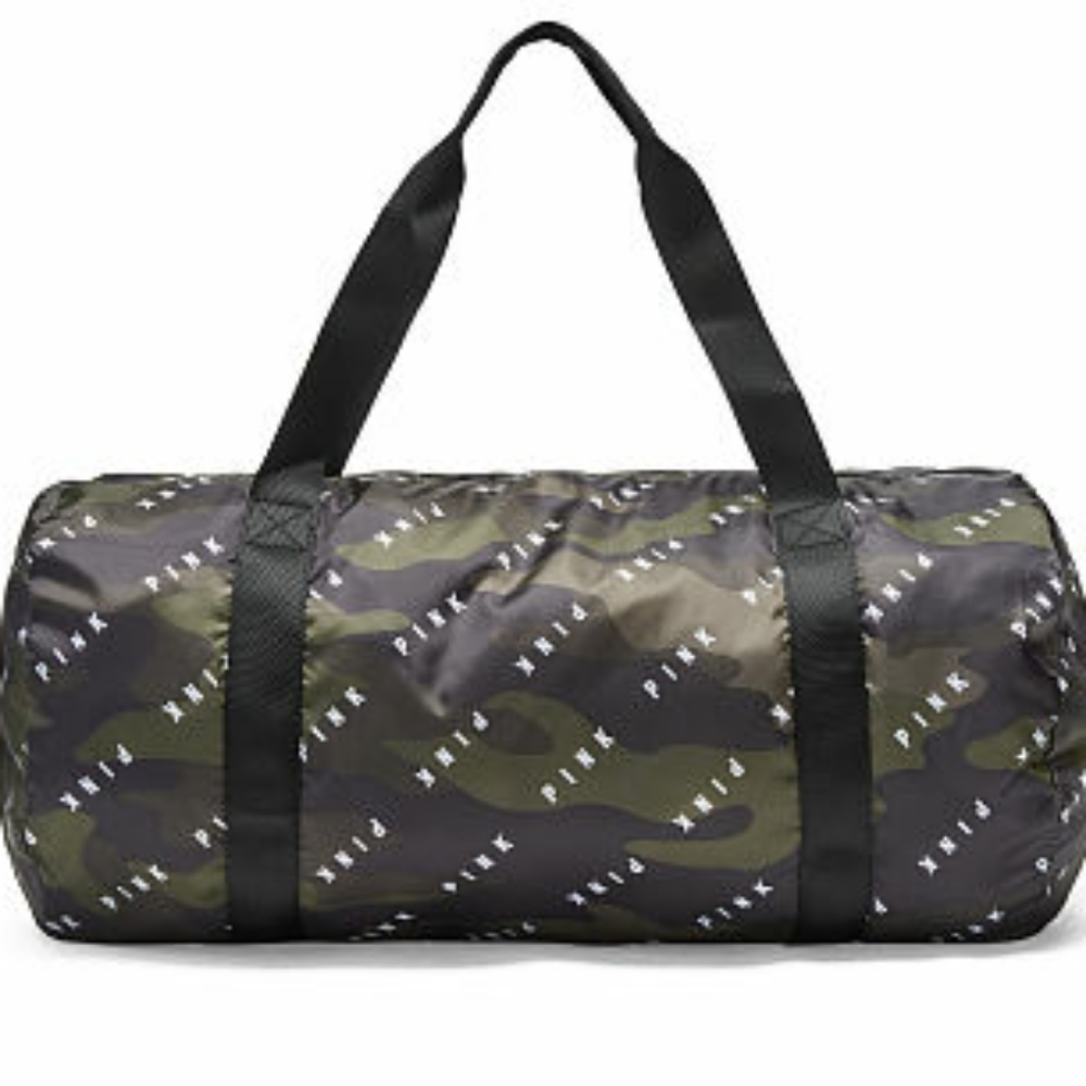 Camo packable duffle bag